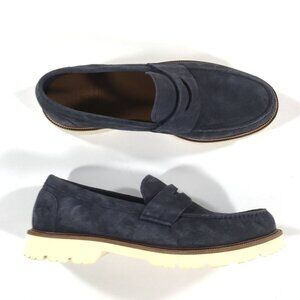 Cole Haan American Classics Penny Loafers Mens Size 13 Blue Suede C36031